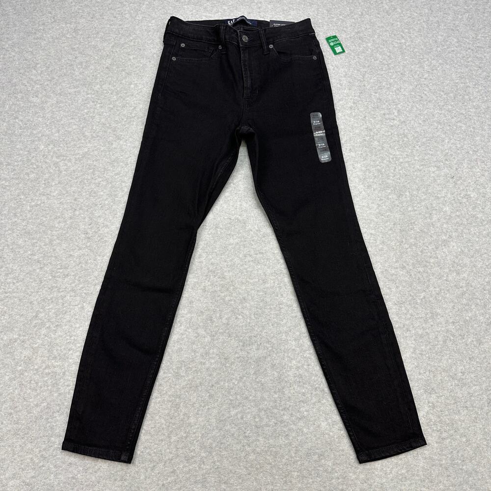 Gap Jean Legging High Rise WMNS 6/28R Black Sculpting Skinny Stretch Minimalist